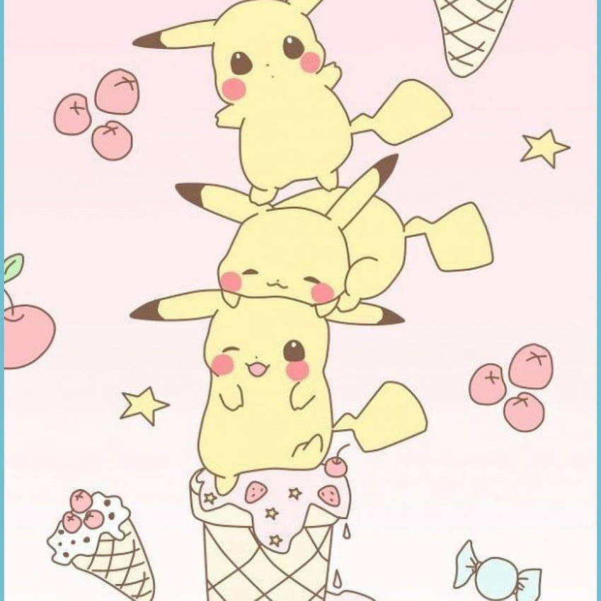 Pokemon Clip Cute  Kawaii Pokemon Cute Pikachu HD Png Download  kindpng