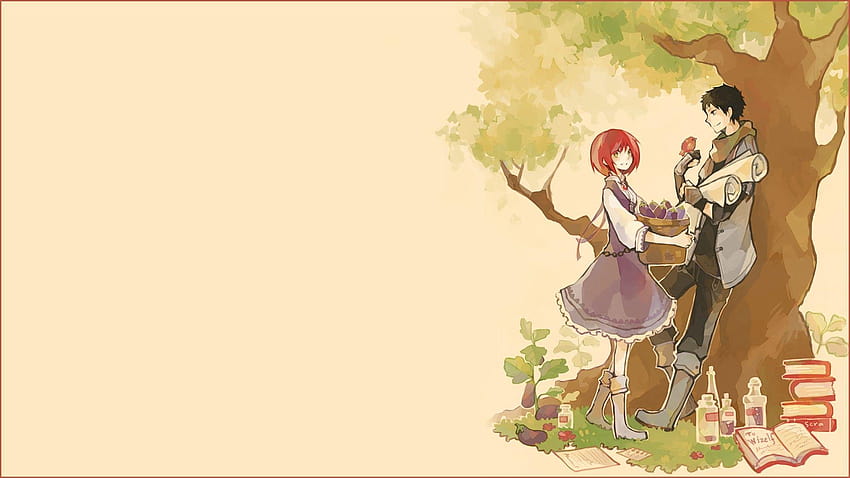 Shirayuki & Obi [Shirayukihime] From Gallsource, snow white with the red hair HD wallpaper