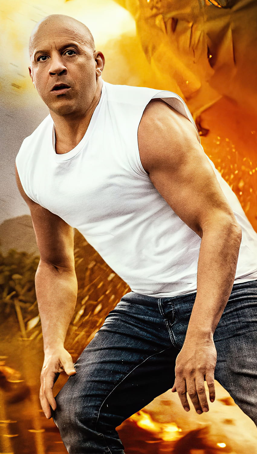 Vin Diesel como Dominic Toretto en Rápidos y furiosos 9 2021 Ultra ID:7680, toreto fondo de pantalla del teléfono