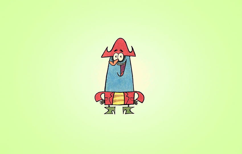 smile, minimalism, funny, The amazing misadventures of Flapjack, The Marvelous Misadventures of Flapjack, Captain K nuckles, Captain Knuckles , section минимализм HD wallpaper