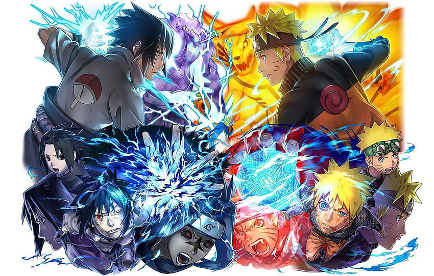 Naruto, Naruto, personnages, Sasuke Uchiha, Naruto, tous les personnages de naruto Fond d'écran HD
