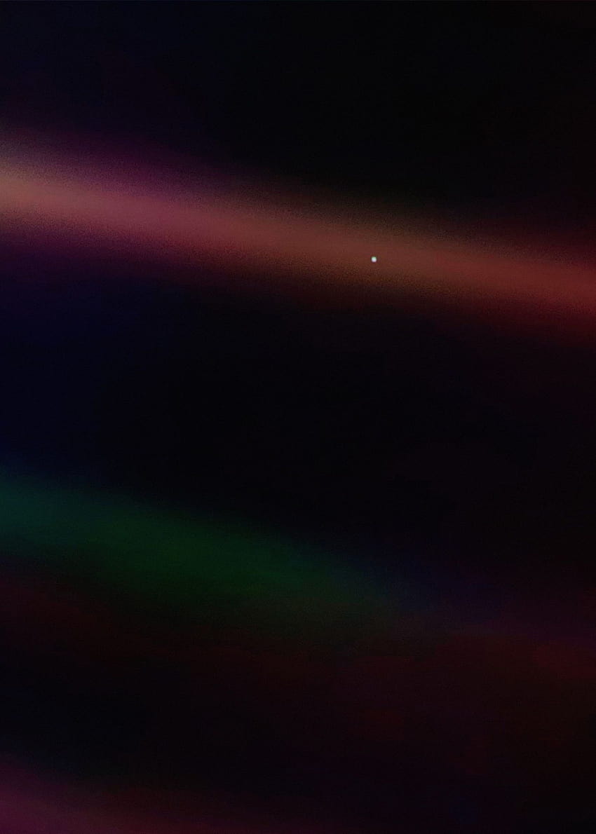 Pale Blue Dot Voyager 1' Poster by Synthwave 1950 HD phone wallpaper