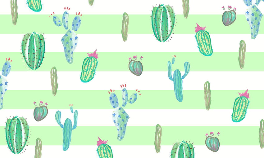 Cactus and Backgrounds stmednet [2000x1200] for your , Mobile & Tablet, watercolor cactus aesthetic HD wallpaper