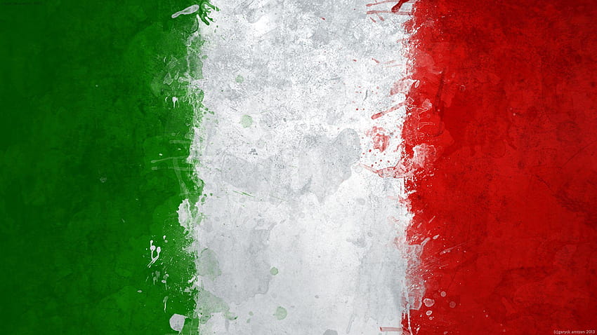 30 Hermosa Copa Mundial de la FIFA 2014, bandera de Italia fondo de pantalla