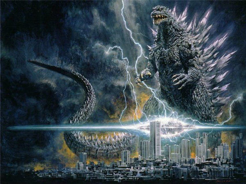 Godzilla in fiamme Sfondo HD