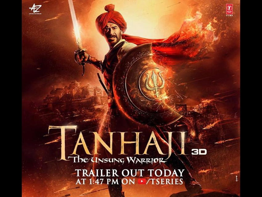 Tanhaji Movie Trailer: Ajay Devgn shines as Subhedar Tanaji Malusare & holds up the Maratha flag HD wallpaper