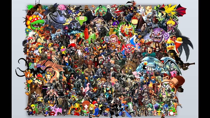 Video Games Collage posted by Sarah Anderson, retro game montage HD wallpaper