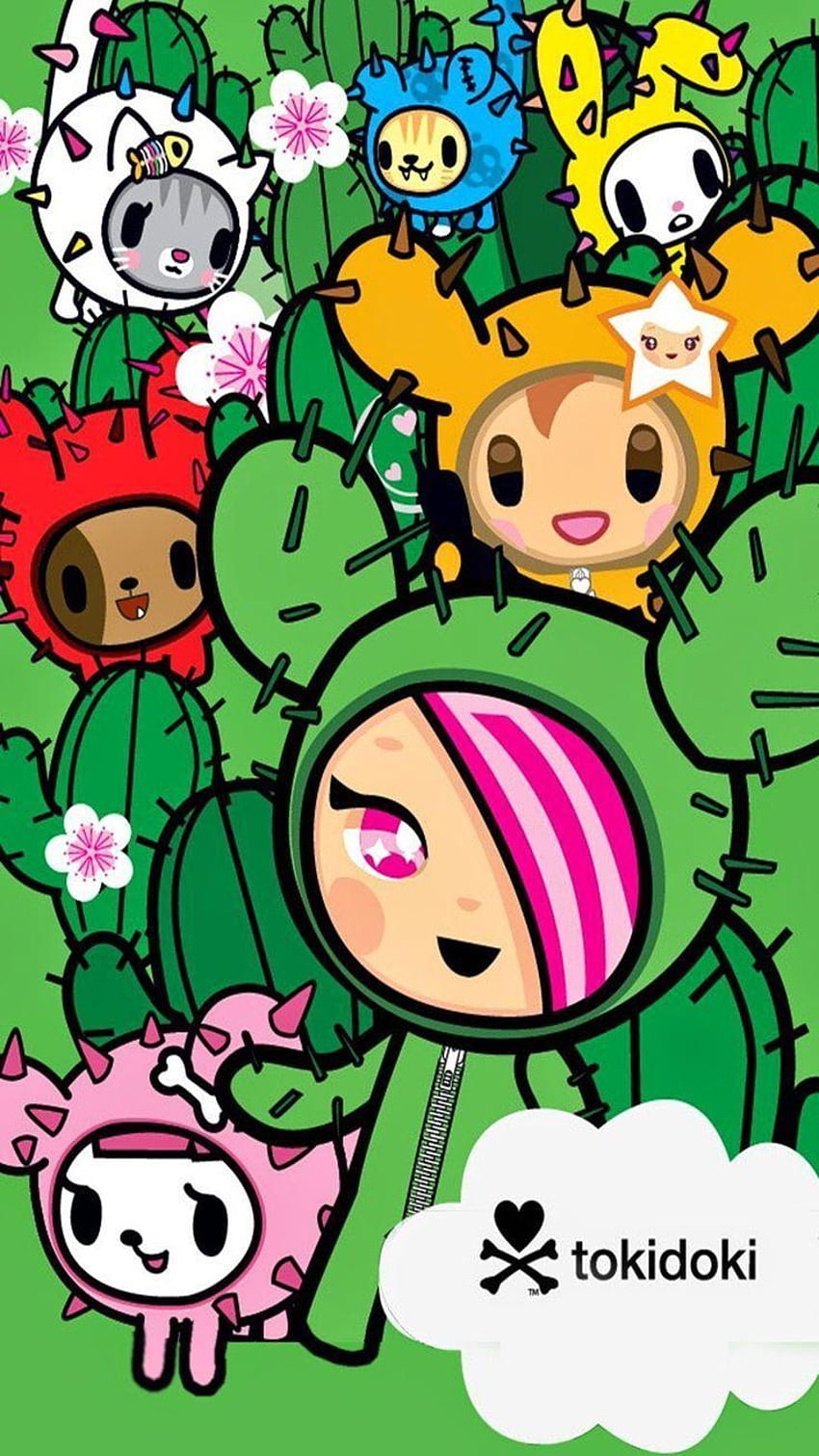 Tokidoki cactus friends, tokidoki sanrio HD phone wallpaper