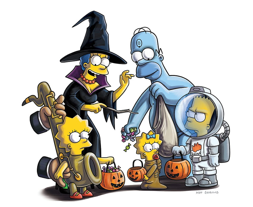 Los Simpson halloween , the simpsons especial halloween, simpsons halloween HD wallpaper