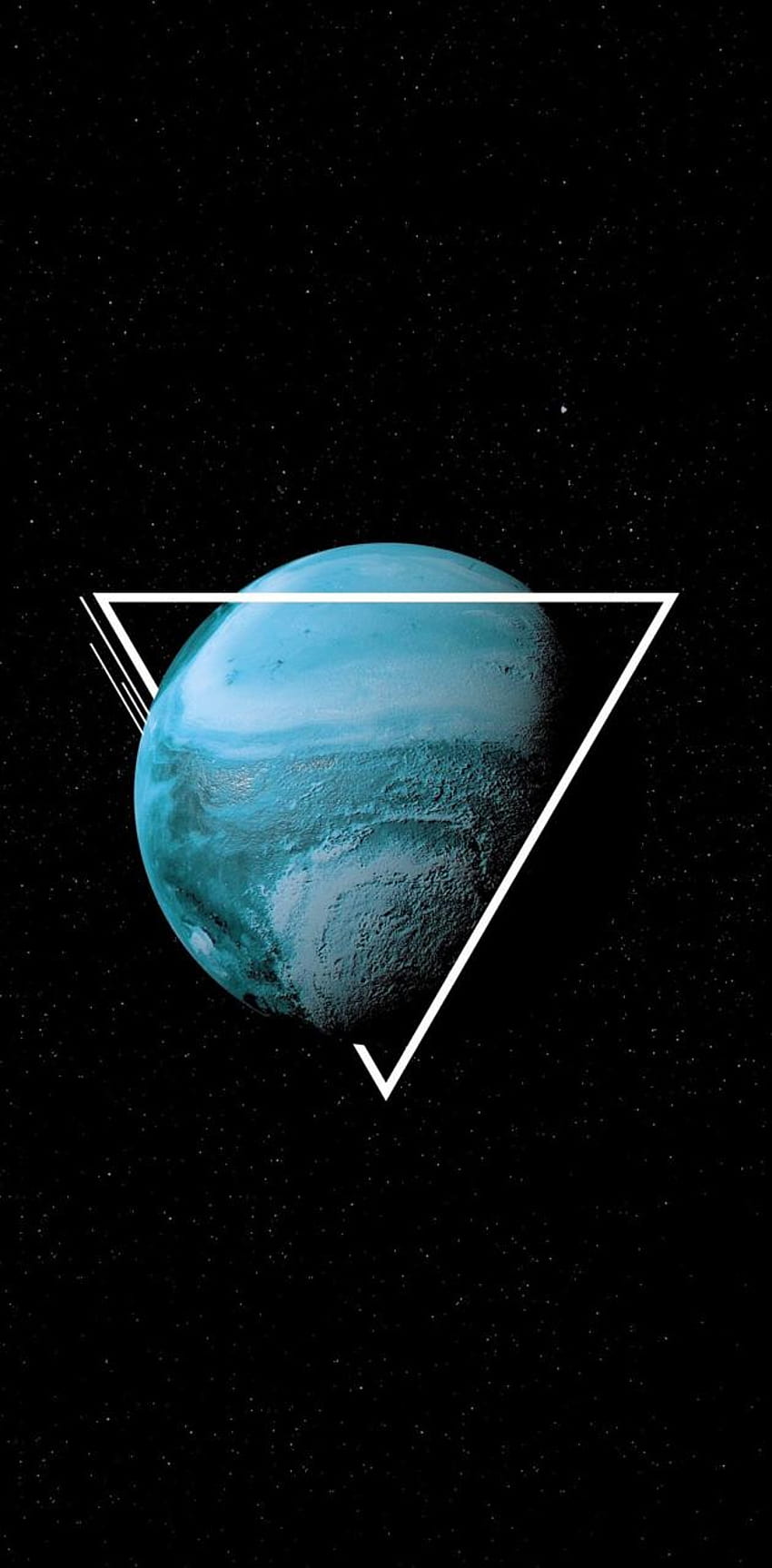 Uranus triangle by bluecat786, planet uranus HD phone wallpaper