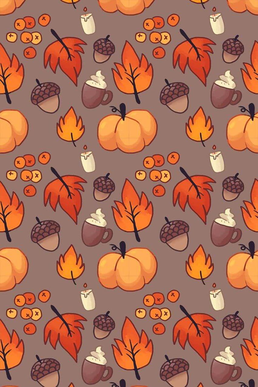 Thanksgiving Harvest pumpkin cornucopia cute holiday autumn fall HD  phone wallpaper  Peakpx