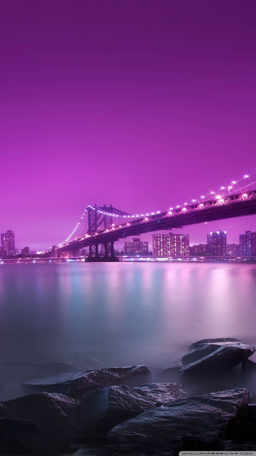 Bridge, Purple Light Ultra Backgrounds for U TV : Tablet : Smartphone, purple phone HD phone wallpaper