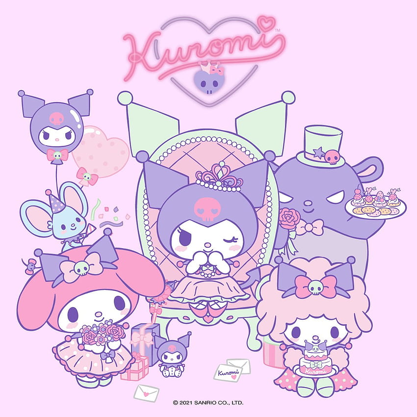 Kuromi Wallpaper 4K, Cartoon, Hello Kitty