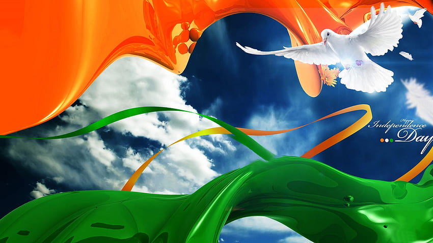 ธงชาติอินเดียสำหรับ Whatsapp DP ธงชาติอินเดีย 3 มิติ วอลล์เปเปอร์ HD