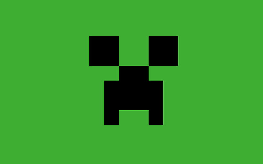Desenho de cara de trepadeira do Minecraft papel de parede HD