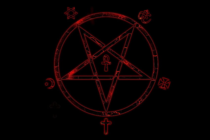 horror, occulto blu, malvagio, samsung, satanico, display, oscuro Sfondo HD