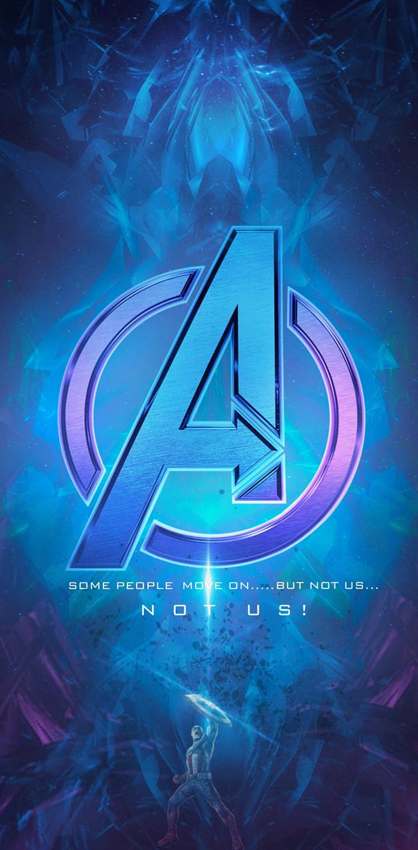 Avengers Logo Neon by Sairockstar、アベンジャーズのロゴ HD電話の壁紙