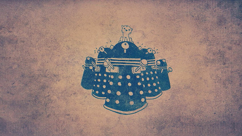 lindo dibujo de dalek