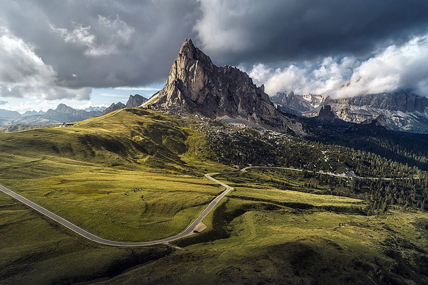 Italy Passo Giau, Dolomites, Belluno Nature, dolomites italy mountains HD wallpaper