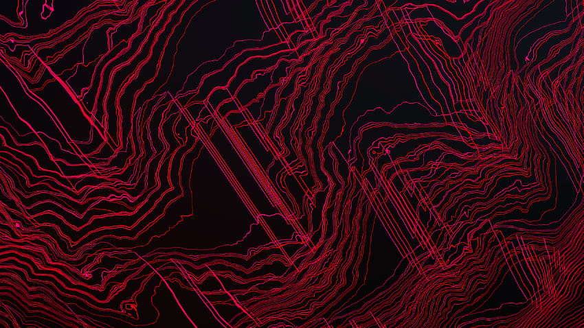 3840x2160 Red Contours , Backgrounds, and HD wallpaper