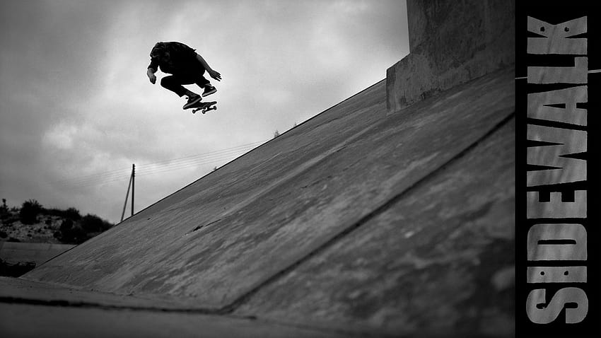 .wiki, skateboard black and white HD wallpaper
