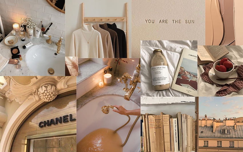 Neutral posted by Michelle Sellers, chanel aesthetic laptop HD wallpaper