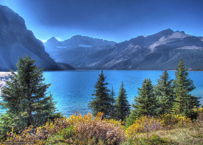 bow lake, banff national park, alberta, canada in the resolution 2048x1463, bow lake alberta HD wallpaper