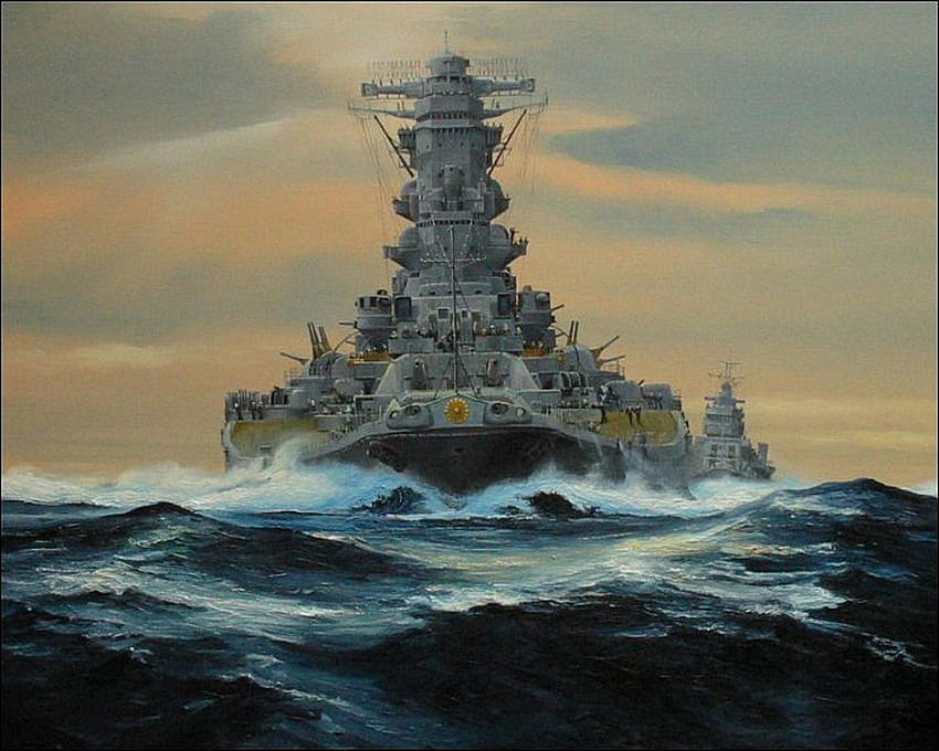 Battleship, bismarck HD wallpaper