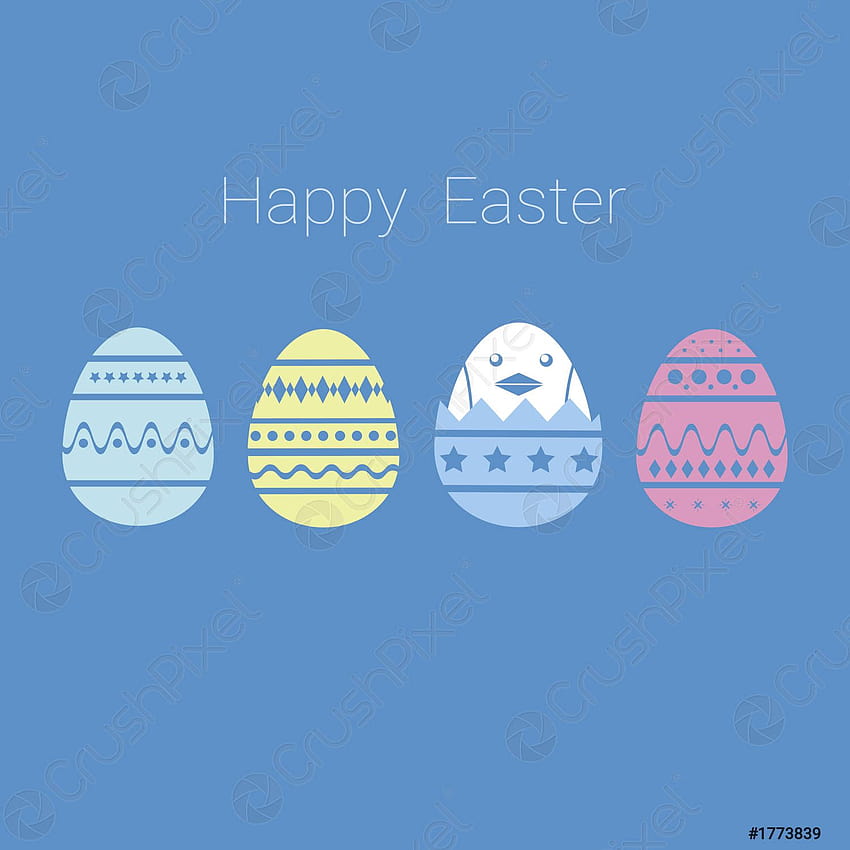 Minimal style Easter eggs Pastel eggs Design layout for invitation, easter minimal HD phone wallpaper