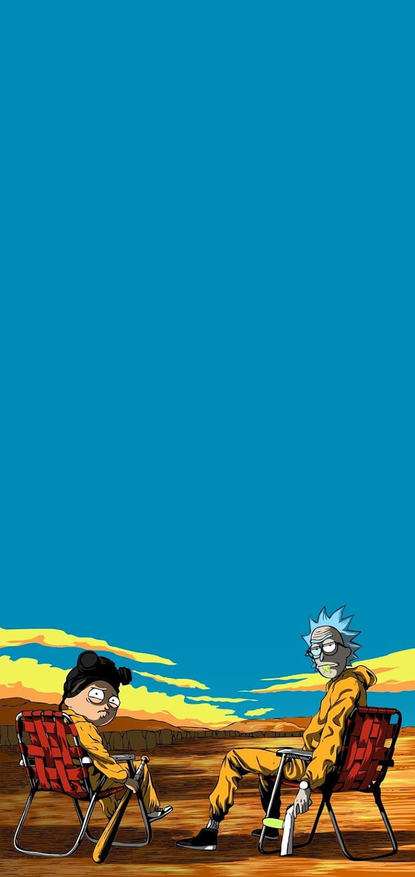 Rick and Morty Breaking Bad, aesthetic bad HD phone wallpaper