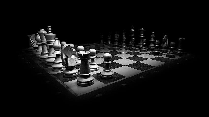chess pieces and board : HD wallpaper