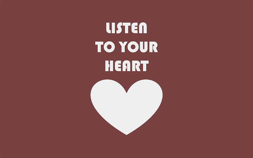 Kalbinizin Sesini Dinlemeniz İçin Beş Neden – Mind Body Unite HD duvar kağıdı