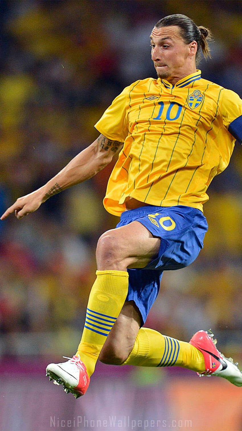 Zlatan Ibrahimovic iPhone 6/6 plus i tła, reprezentacja Szwecji w piłce nożnej Tapeta na telefon HD