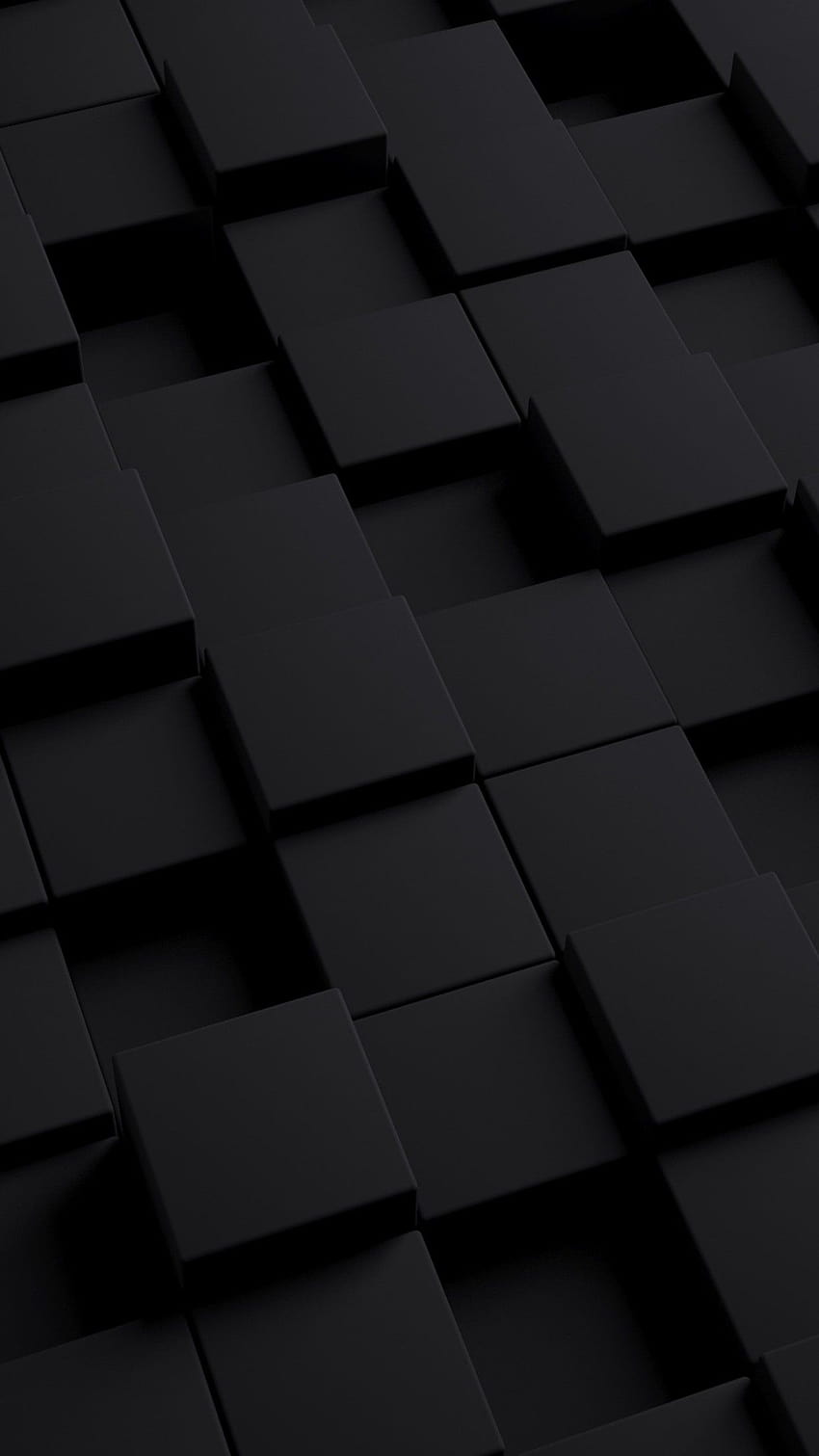 3D, cubos, cuadrados, negro/oscuro fondo de pantalla del teléfono