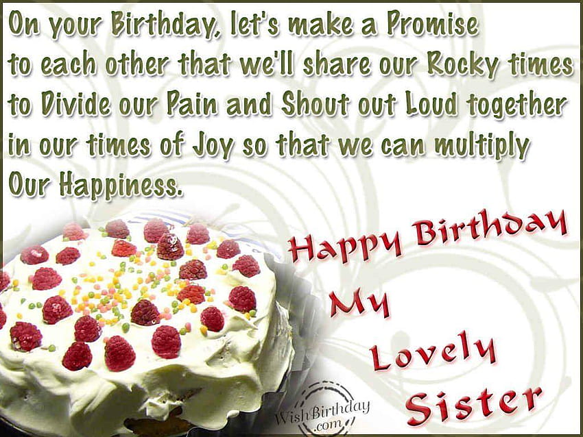 Latest  Happy Birthday Sister Images Quotes 2022  Daily Wishes