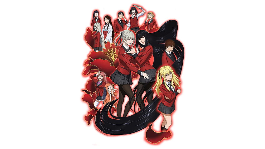 Kakegurui  Compulsive Gambler Anime Gambling Art Anime black Hair  fictional Character png  PNGEgg