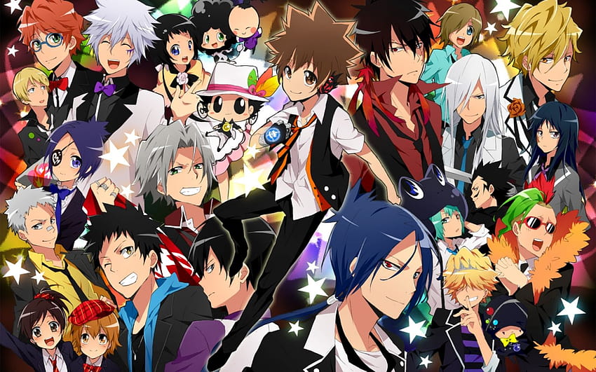 anime all together KHR [1477x1000] for your, all anime together HD wallpaper