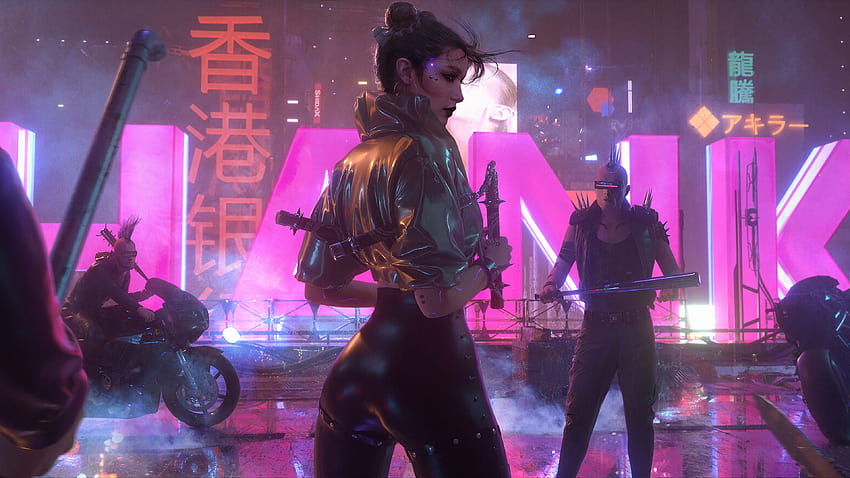 Cyberpunk, dziewczyna, Sci, cyborg cyberpunk 2077 cyfrowa grafika fanów Tapeta HD