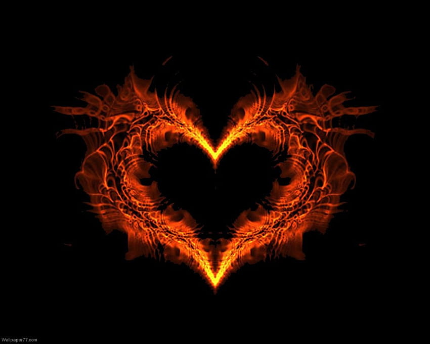Hearts Fire Clipart, Clip Art, клип, сърце в огън HD тапет