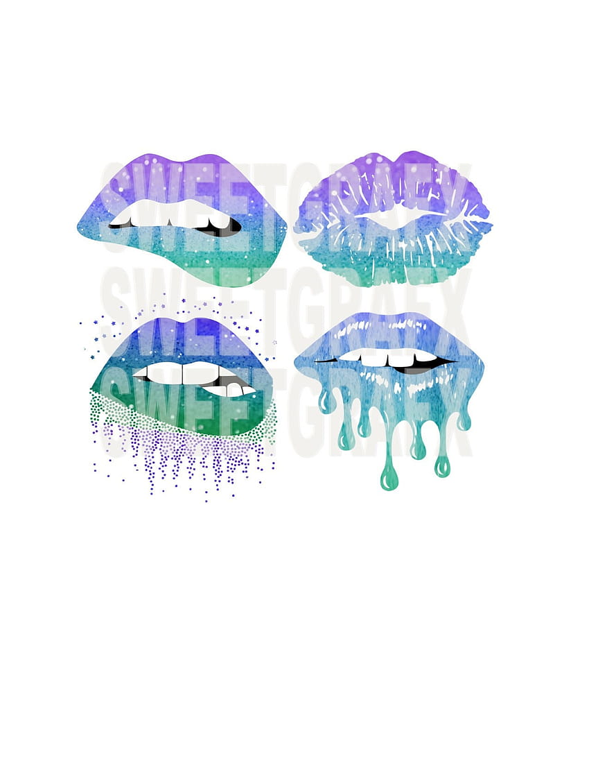 Mermaid Dripping Lips Svg Png Eps Dxf, drip lips HD phone wallpaper