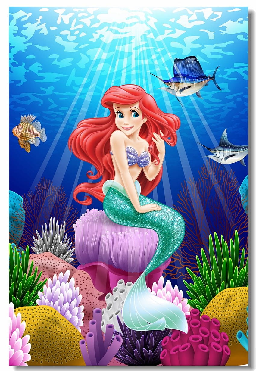 Custom Printing Wall Mural The Little Mermaid Poster Princess, little  mermaid phone HD phone wallpaper | Pxfuel