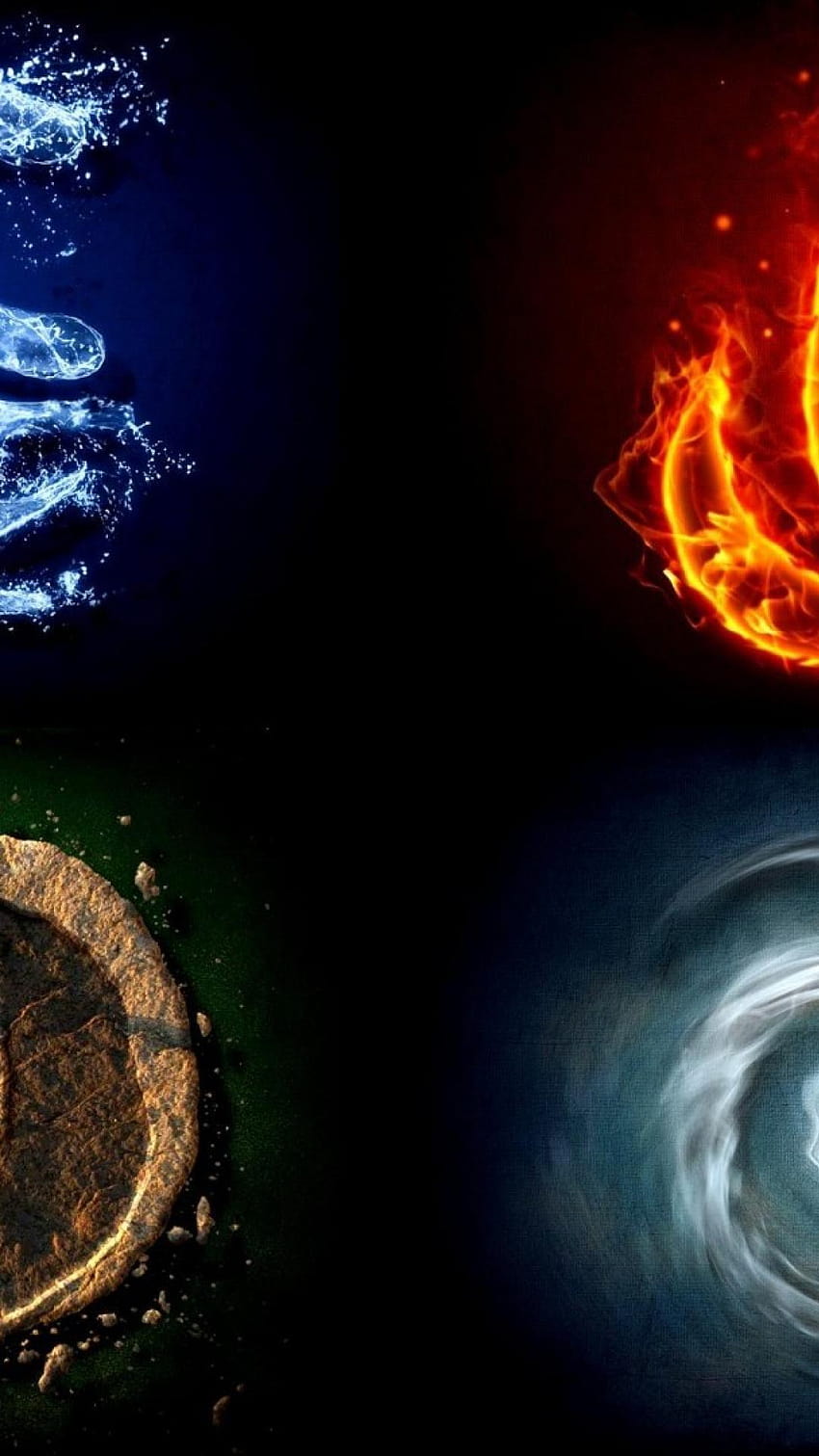 Four elements symbol, all of the elements HD phone wallpaper
