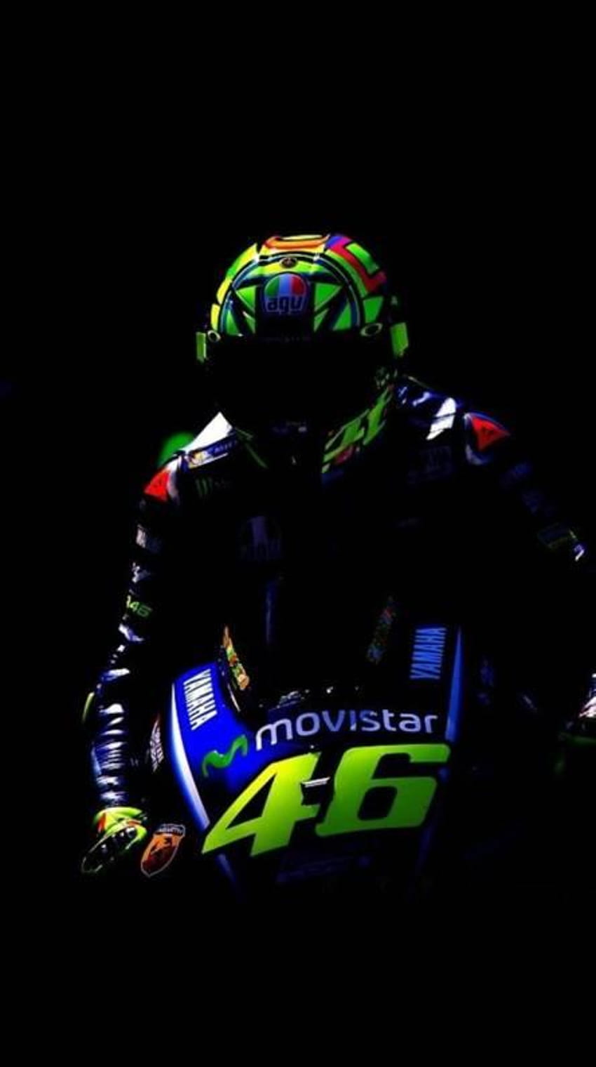 Valentino Rossi, 46-Fahrer-Telefon HD-Handy-Hintergrundbild