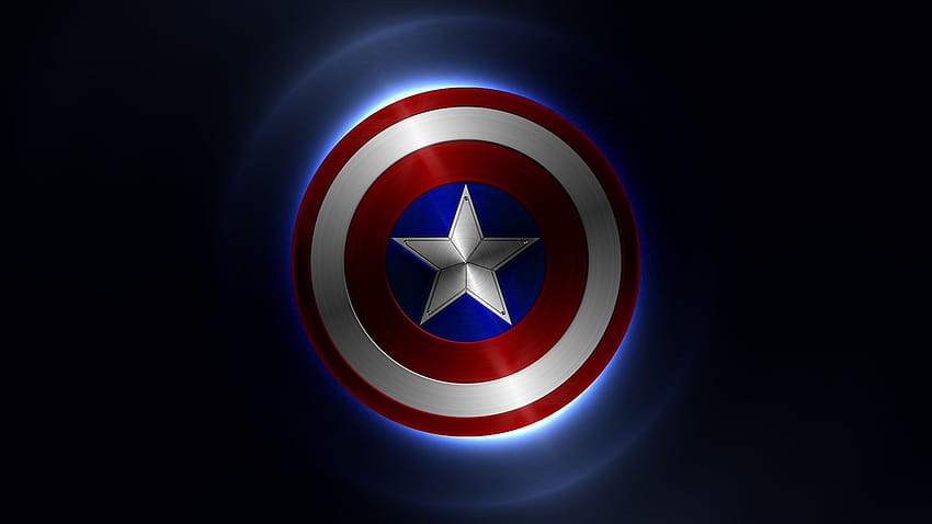 Tarcza Kapitana Ameryki przesłana przez Christophera Walkera, symbol Kapitana Ameryki Tapeta HD