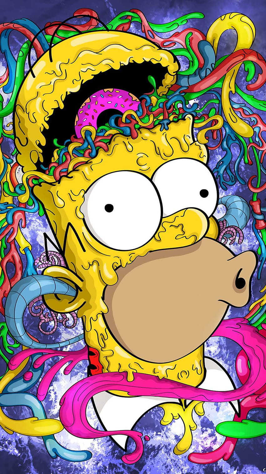 Homer Simpson Iphone, iphone simpson wallpaper ponsel HD