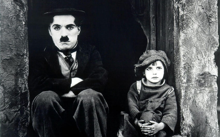 Sehen Sie sich den großen Charlie Chaplin-Film an, Kinderstar und Film HD-Hintergrundbild