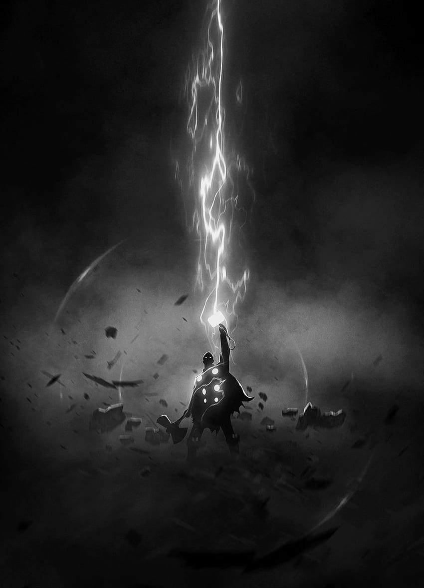 640 Thor Odinson ideas, thor black android HD phone wallpaper