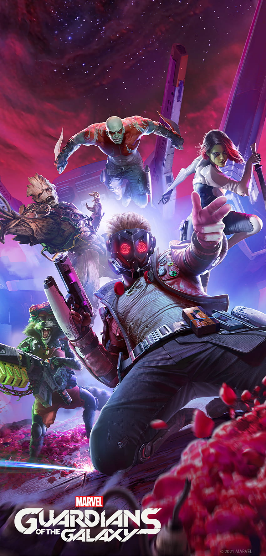 Marvel's Guardians of the Galaxy Game, i guardiani del videogioco della galassia Sfondo del telefono HD
