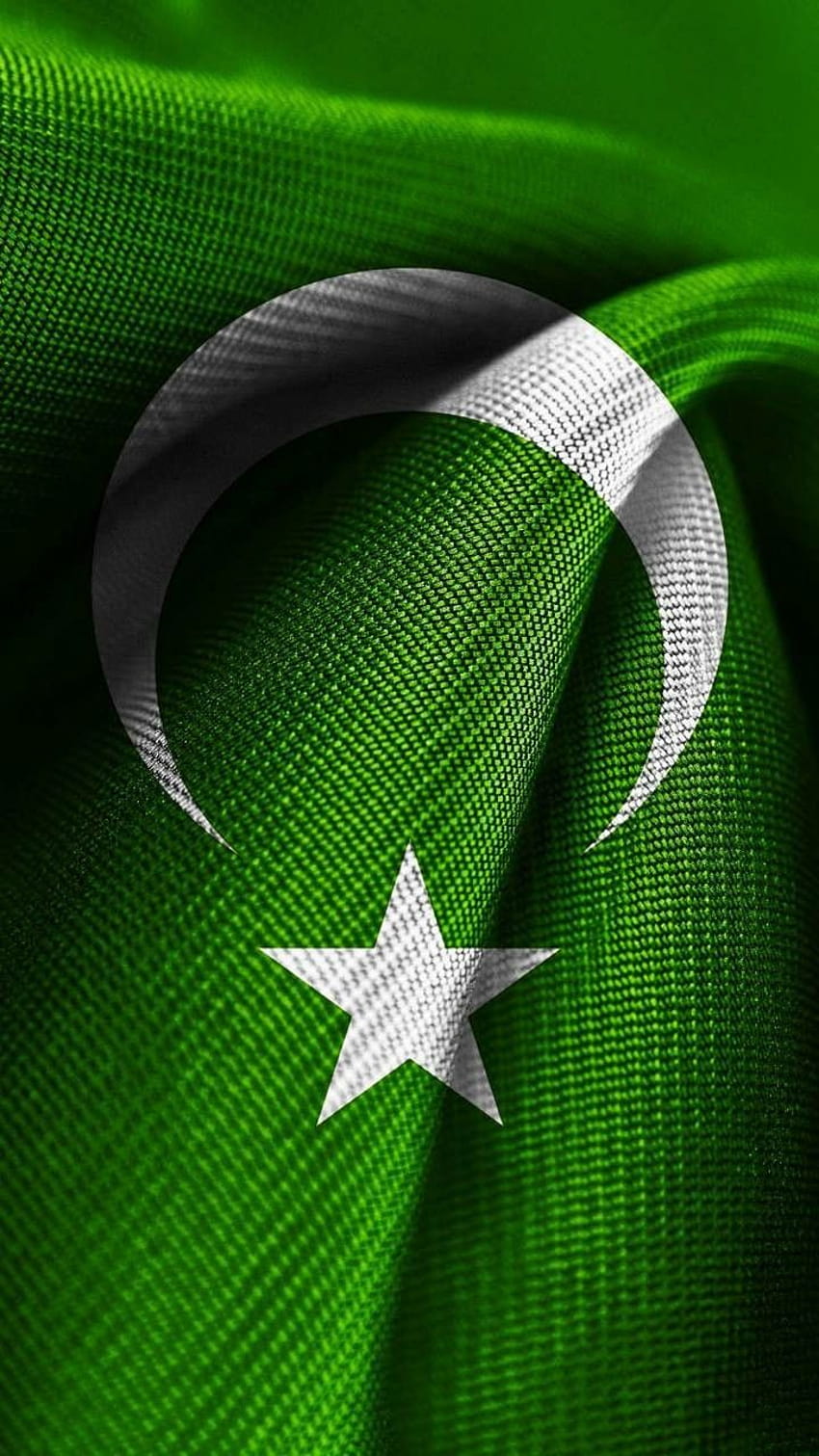 Drapeau PAKISTAN, drapeau vert Fond d'écran de téléphone HD