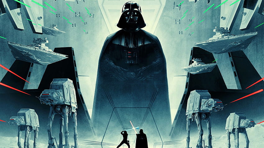 Darth Vader Luke Skywalker Sith Star Wars Episode V The Empire Strikes Back Darth Vader, luke and vader HD wallpaper